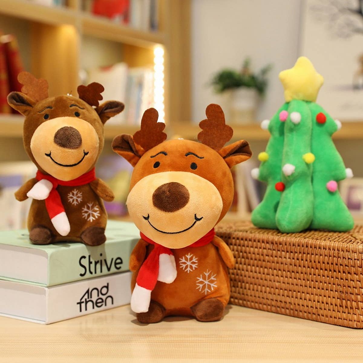 CHRISTMAS ELK CHRISTMAS TREE PILLOW