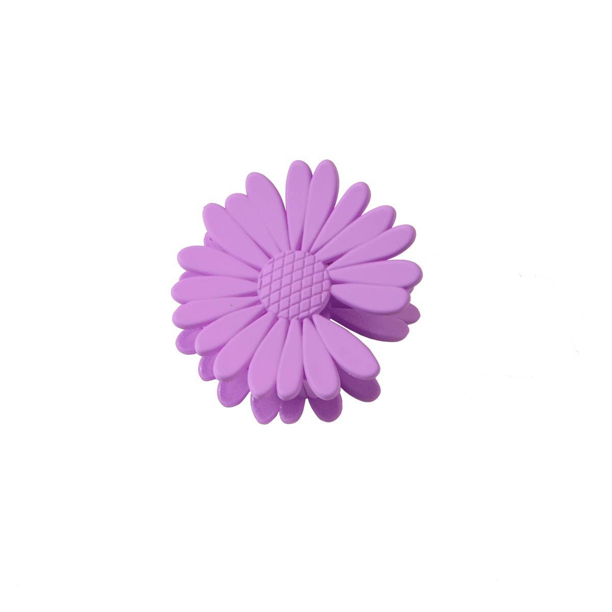 Matte Daisy Hair Claw, Floral Back Bun Shark Clip