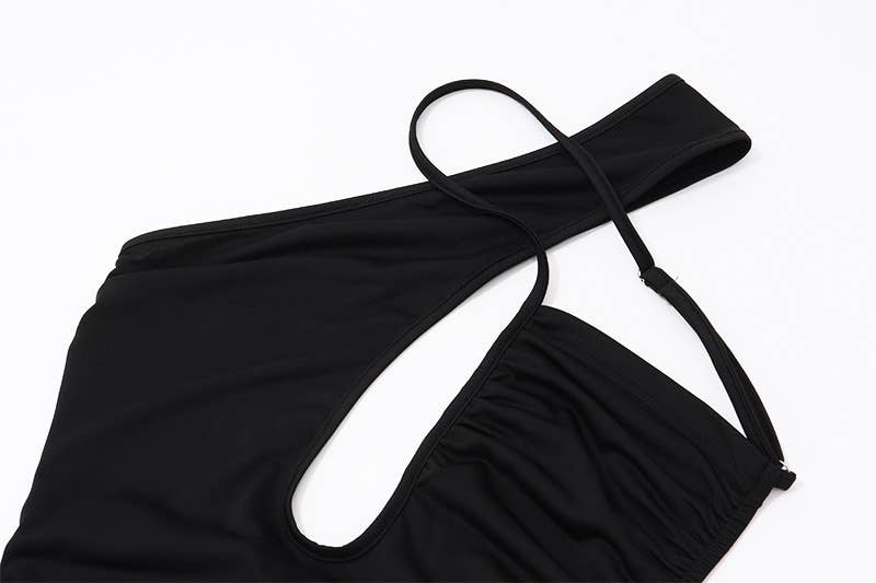 Fashionable Sexy Street Backless Hollow Bodysuit