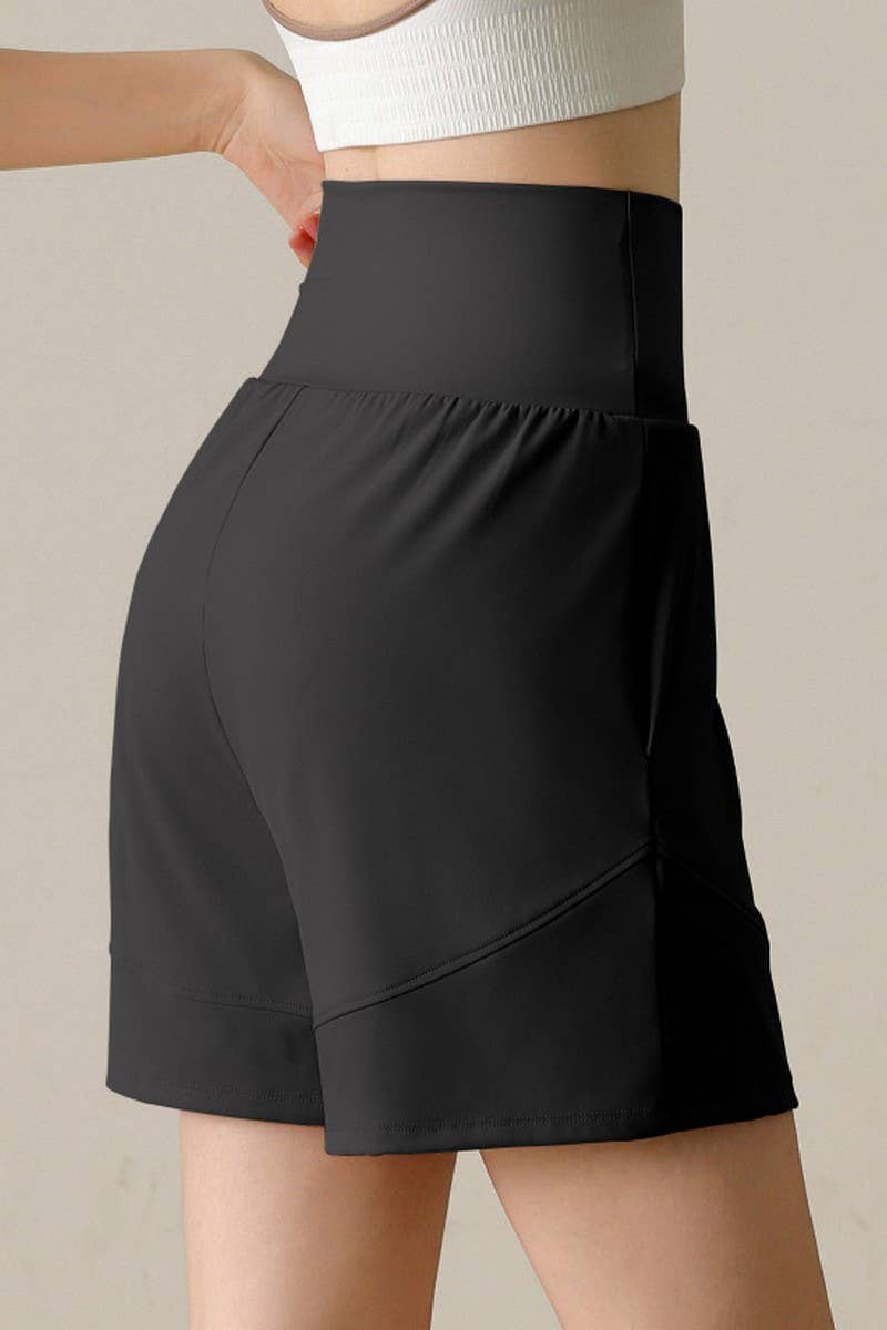 CWBSP0223_HIGH WAISTED YOGA CASUAL SPORTS SHORTS