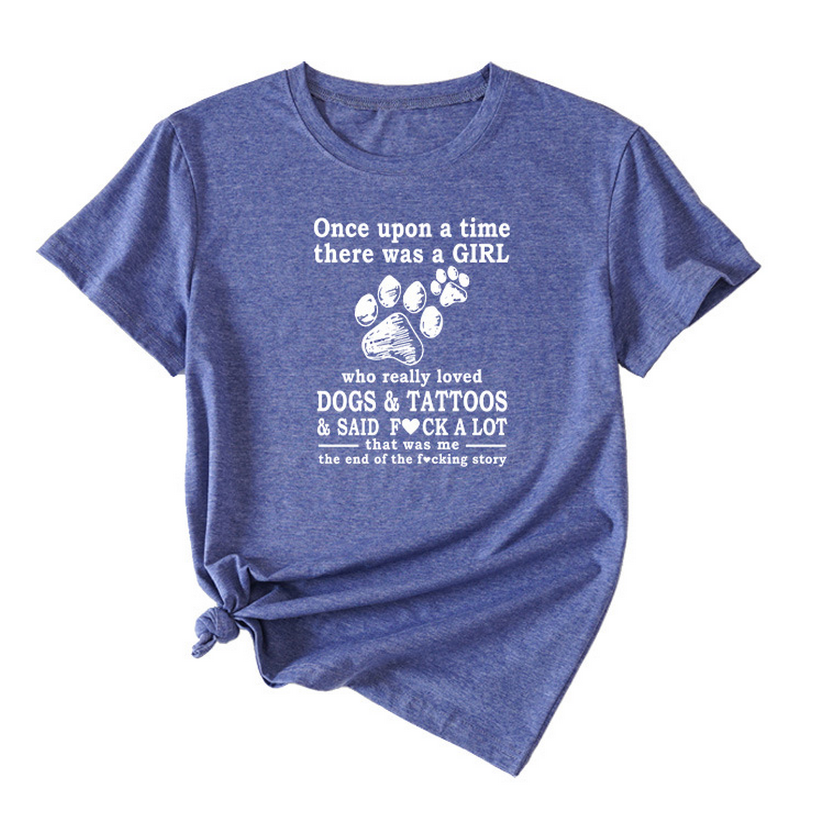 Women's Casual Tee ? Letter Graphic Print