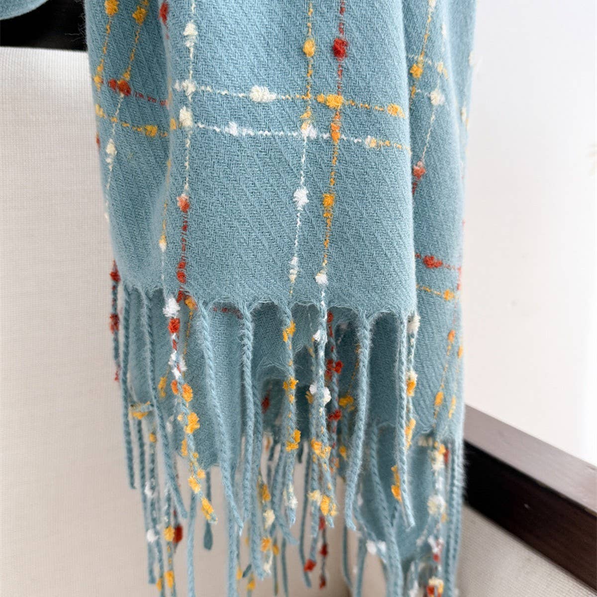 Lightweight Korean Style Fringe Winter Scarf Wrap