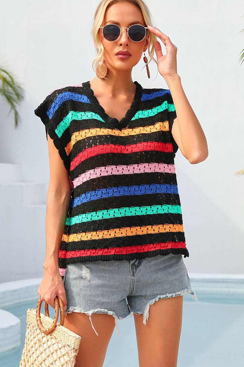 CWTBLS1749_SUMMER BEACH VACATION SUN PROTECTION SHIRT