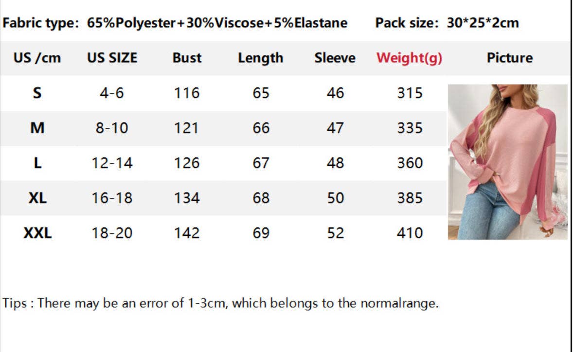 CWTBLL00833_COLORBLOCK CREWNECK WAFFLE KNIT LOOSE TOP