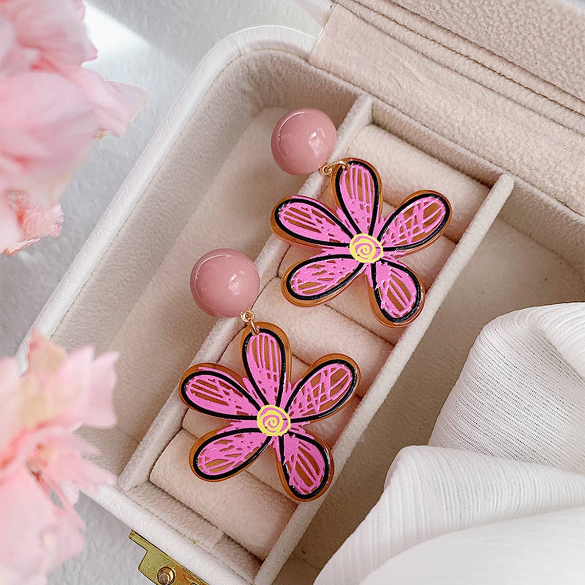 2024 NEW SIMPLE GRAFFITI FLOWER EARRINGS_CWAJE1641