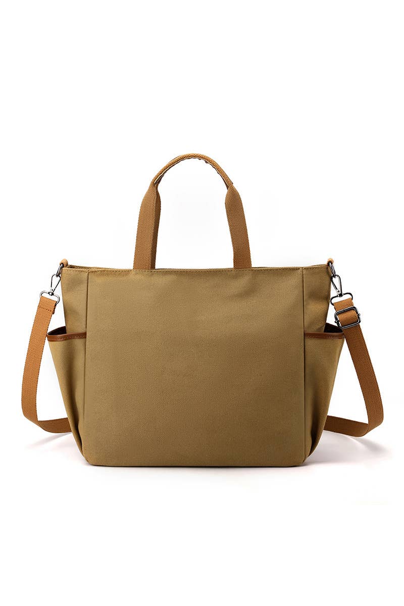 STORAGE POCKET LARGE CANVAS MESSENGER BAG_CUAB0099
