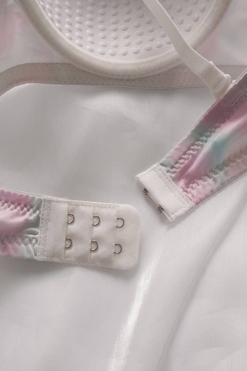 CWMU00292_RAINBOW PRINT ADJUSTABLE BRA SET