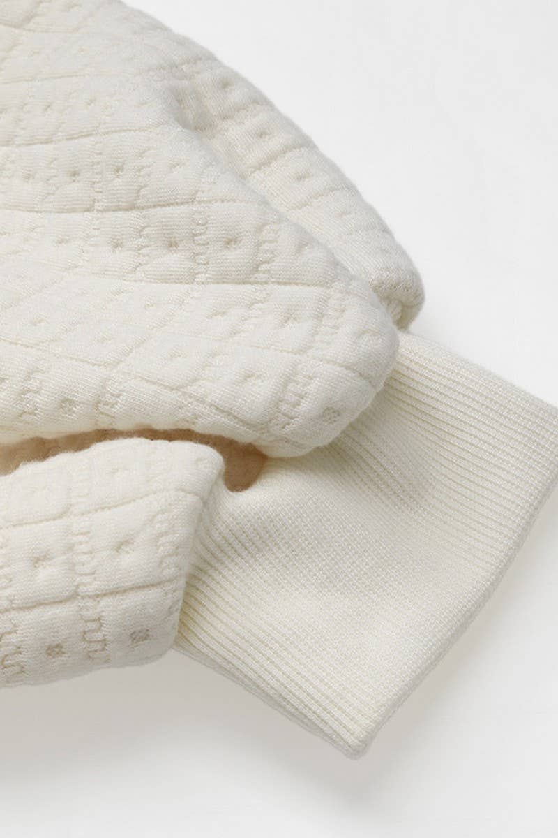 CWTBLL1758_LOOSE-FITTING SOLID COLOR TEXTURED SWEATSHIRT