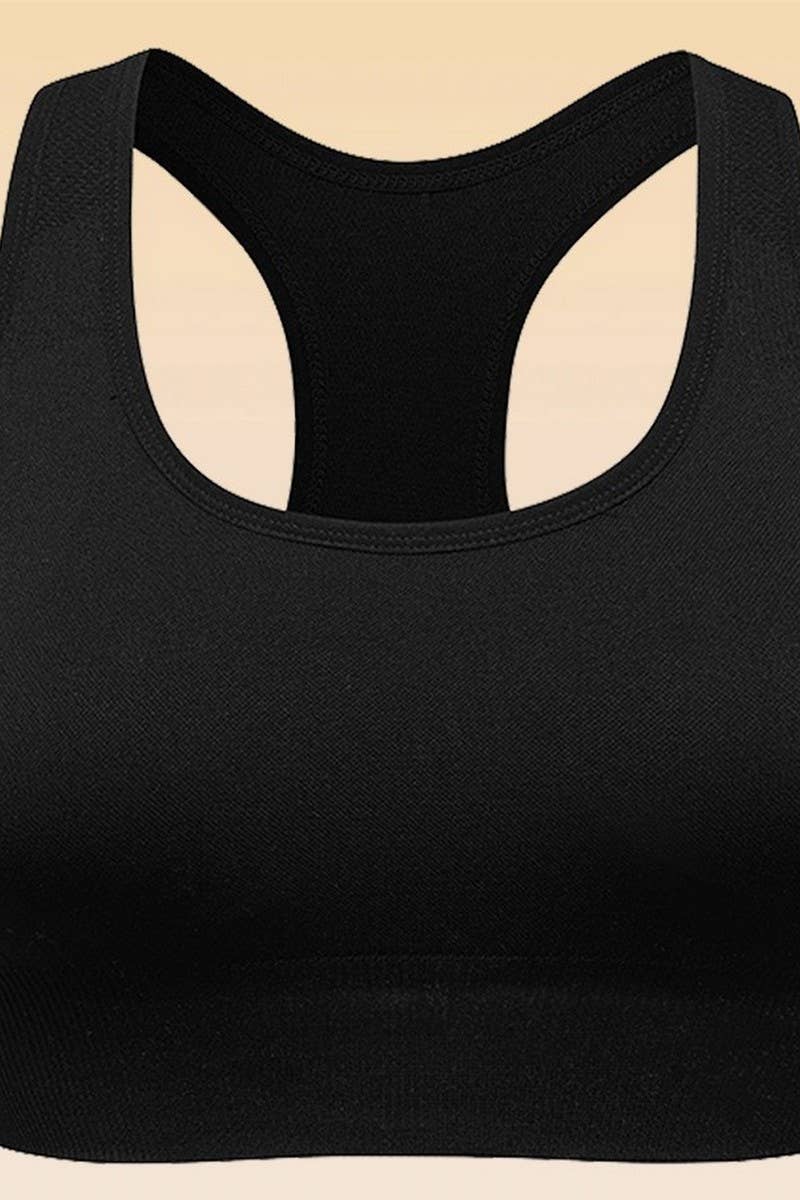 CWOV0660_CROSS BACK NO STEEL RING YOGA SPORTS BRA VEST