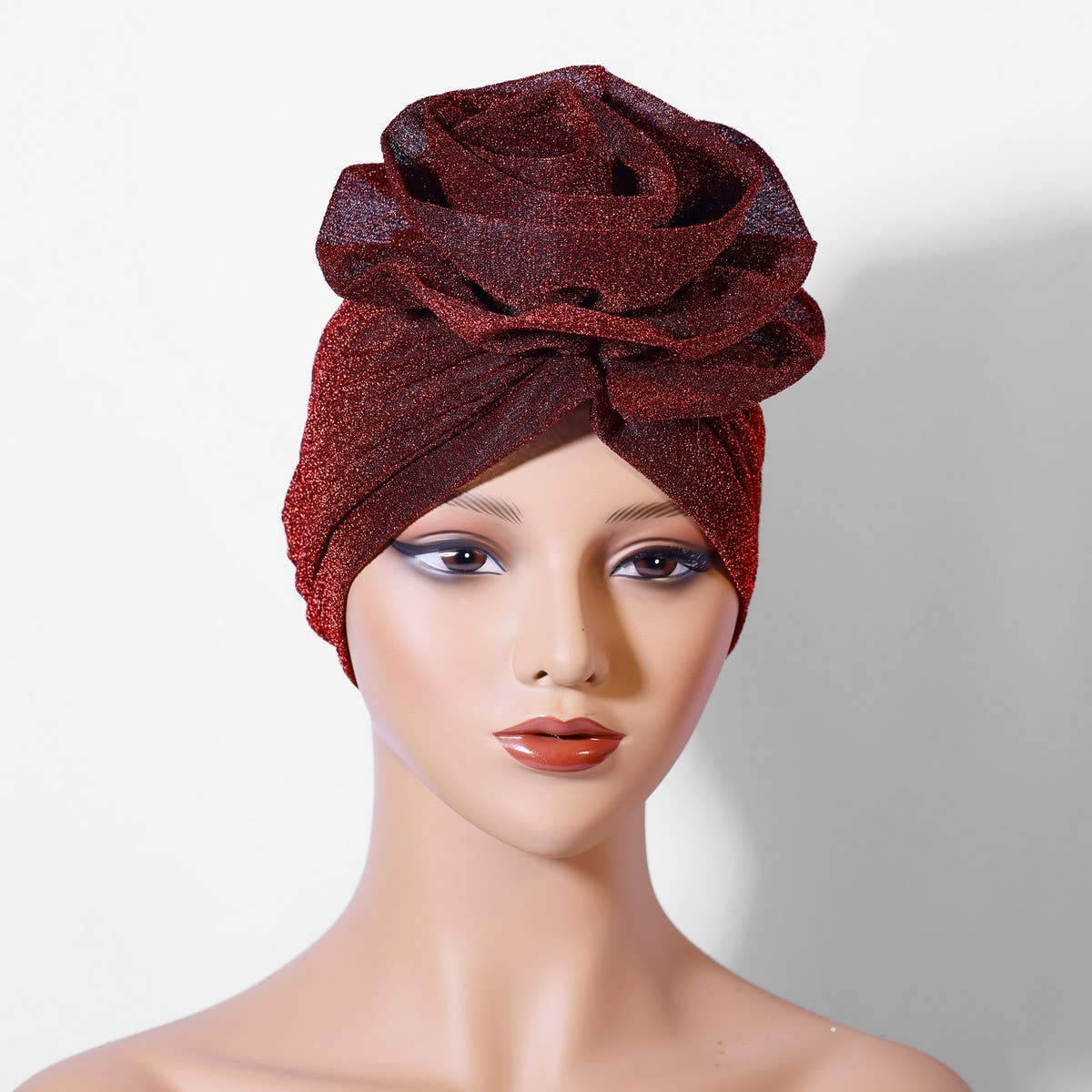 NEW LADIES BRIGHT SILK LARGE FLOWER HEADSCARF