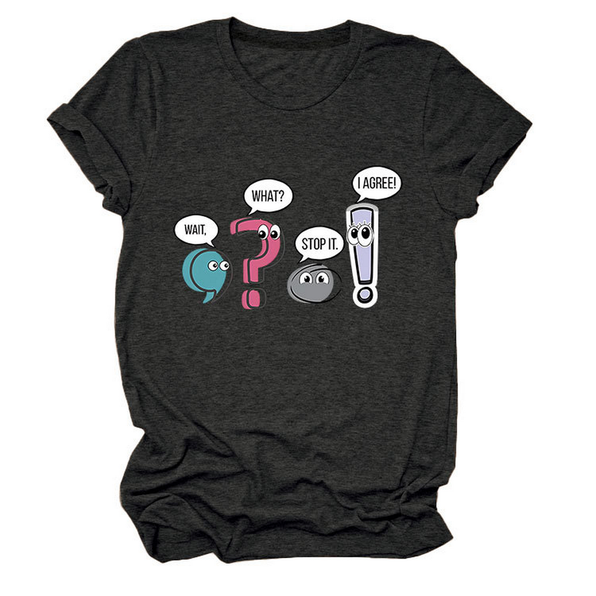 Chic Fun Casual Women's Crew Neck Tee_CWTTS1504