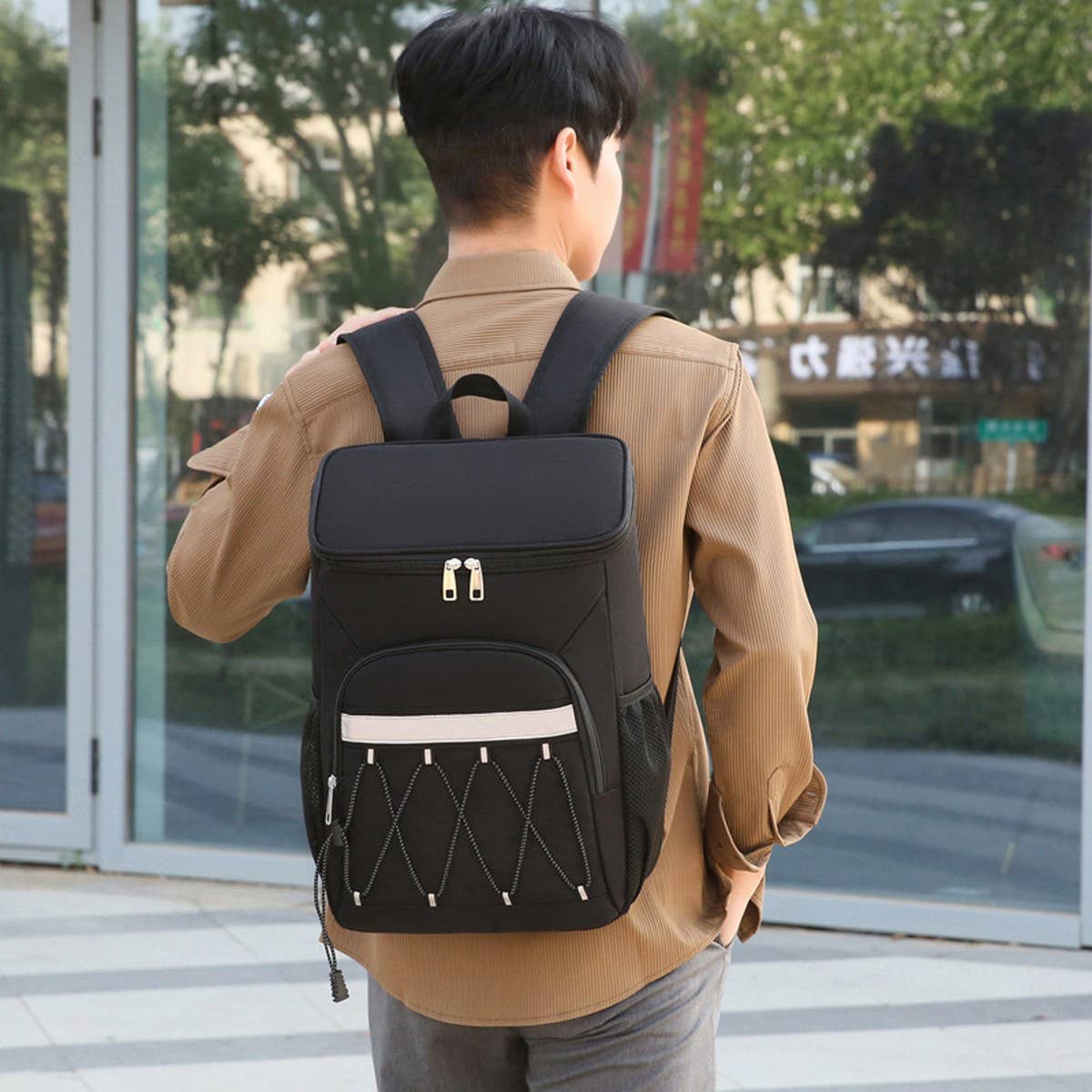 Oxford Cooler Backpack for Outdoor Picnic Use_CWAB5430