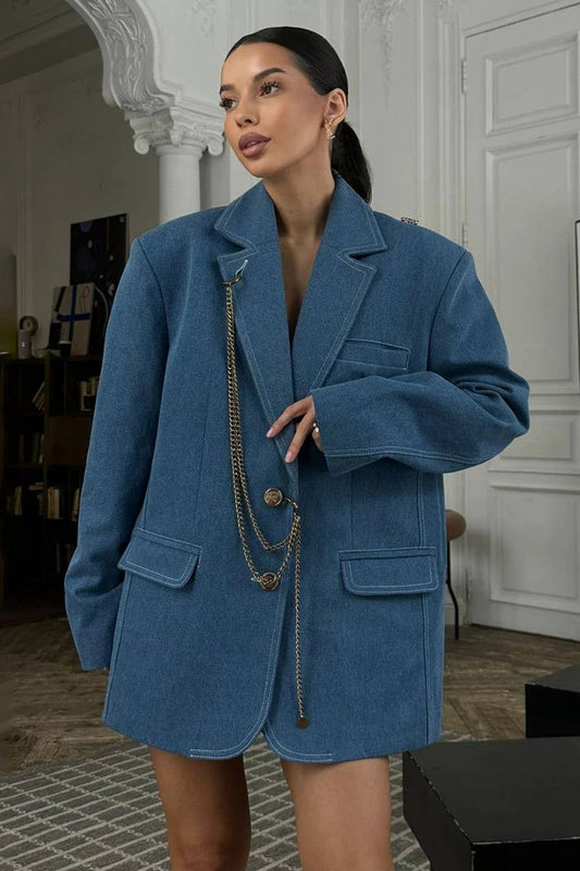 CWJJ0249_SOLID COLOR LACE-UP LOOSE ROBE KNITTED CARDIGAN