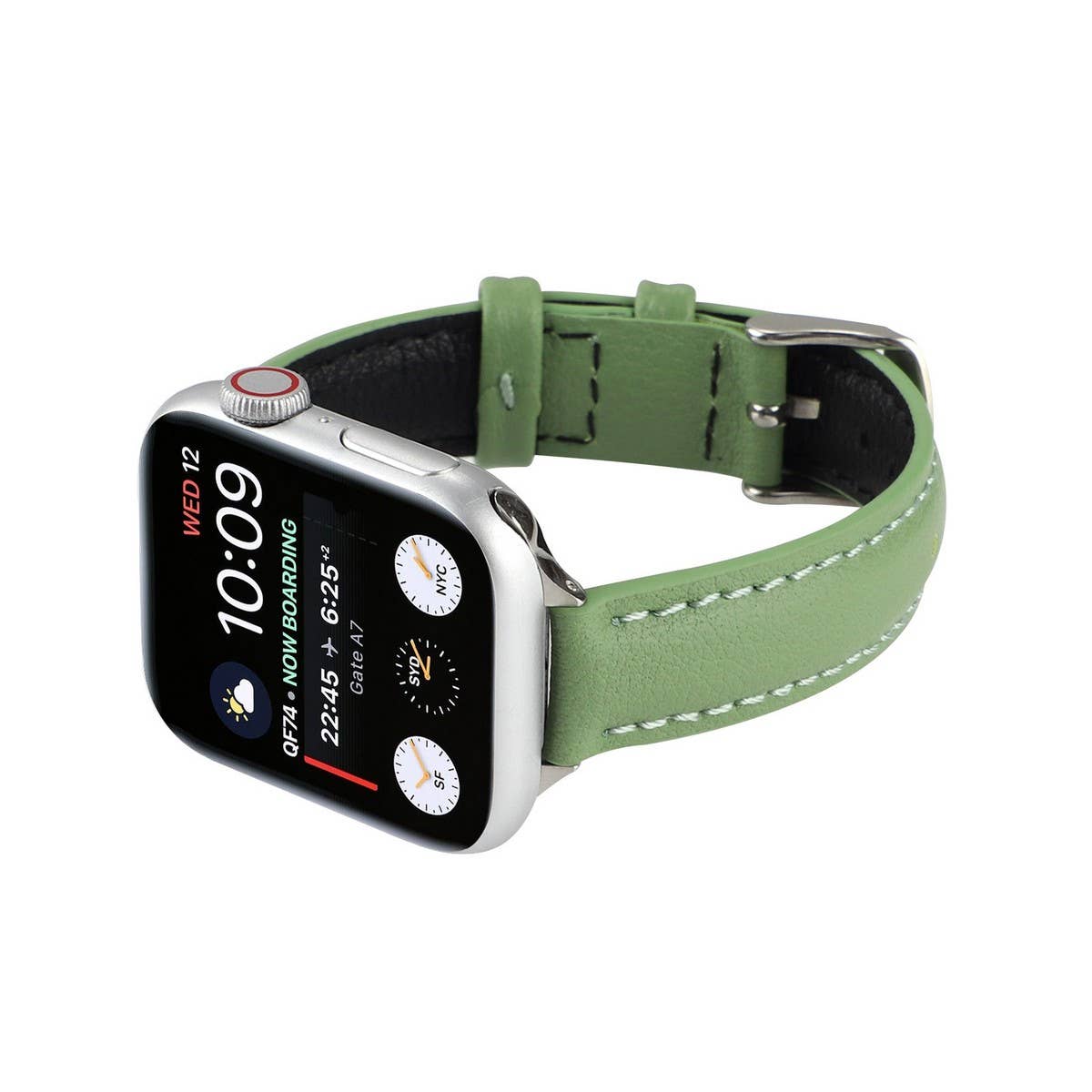 IWATCH9-1SE WOMEN'S APPLE WATCH8 SLIM LEATHER STRAP