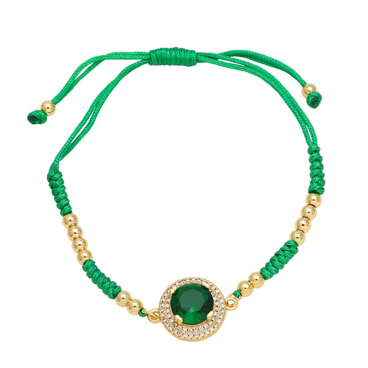 SET WITH COLORED ZIRCON BRACELET