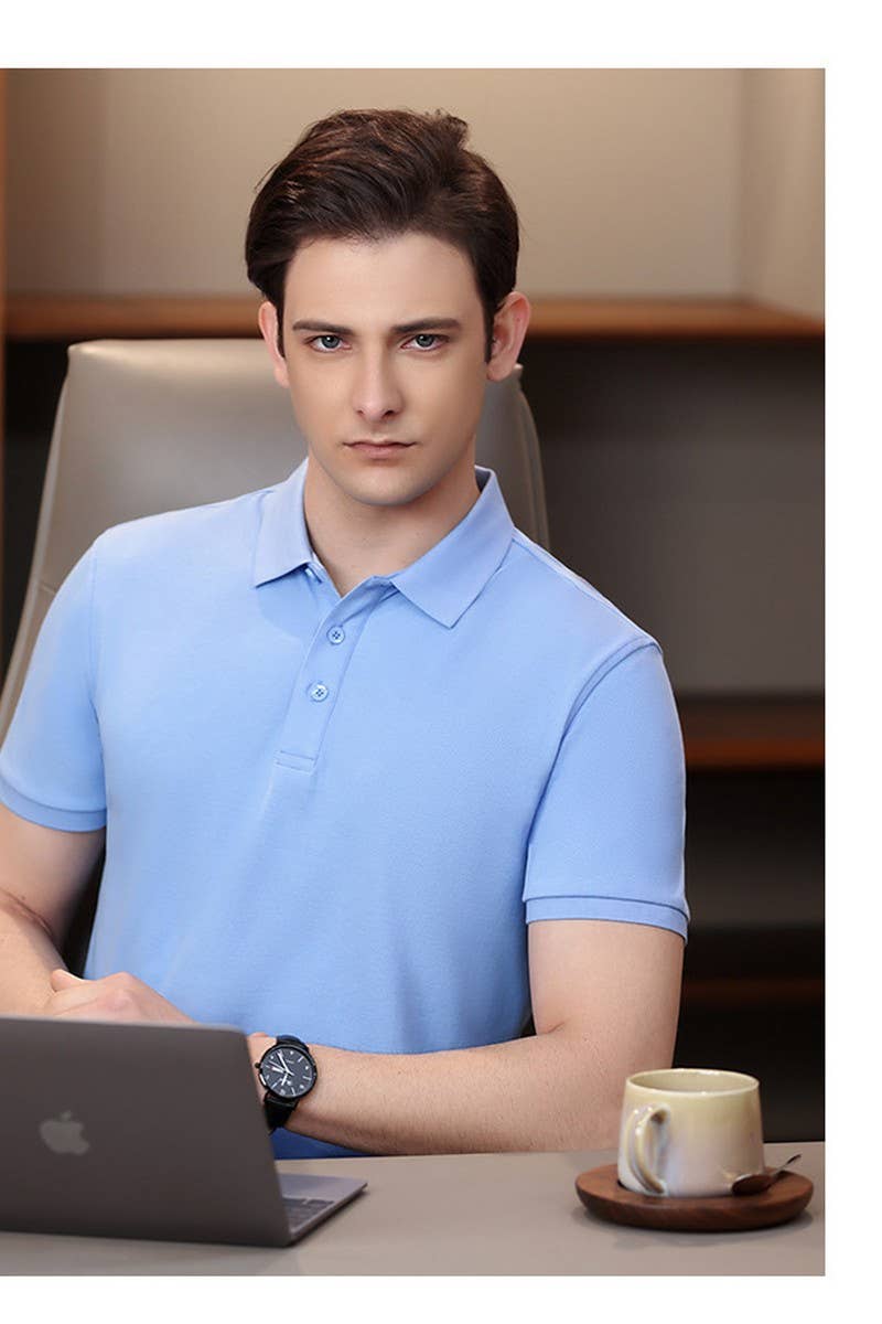 CWTBLS02452_SOLID COLOR POLO SHIRT WOMEN - MULTIPLE COLORS