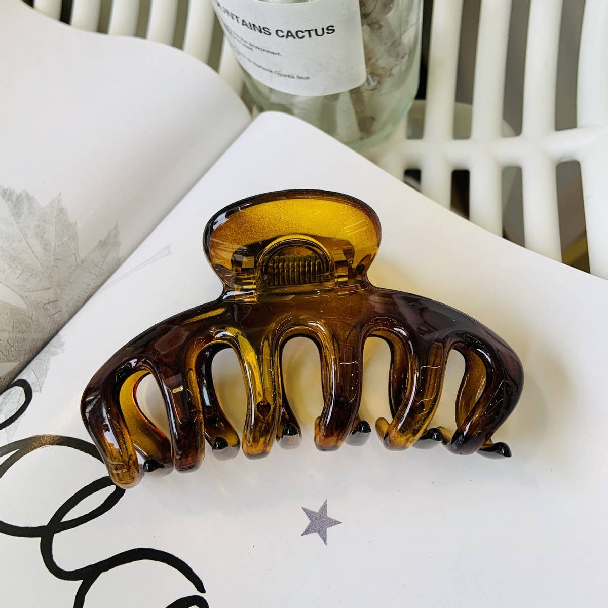 CWAHA1514_EXQUISITE SIMPLE LARGE HAIR CLAW CLIP