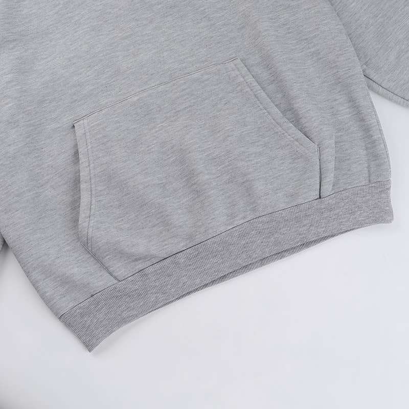 CASUAL PRINT HOODIE WITH FLEECE PULLOVER HOODIE