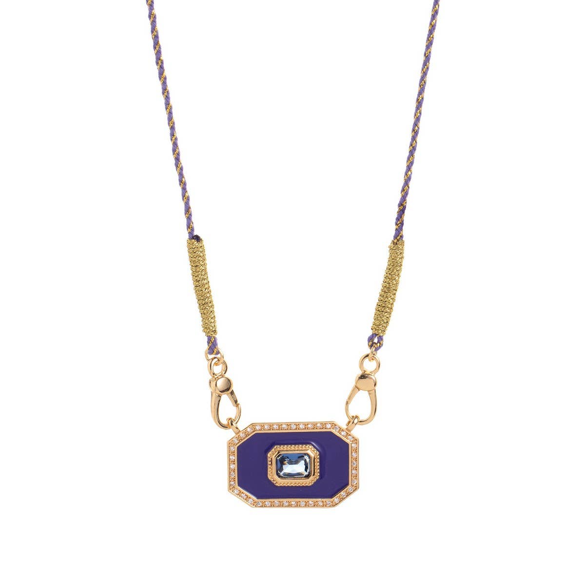 Tarot Card Pendant Necklace ? Enamel & Rhinestone