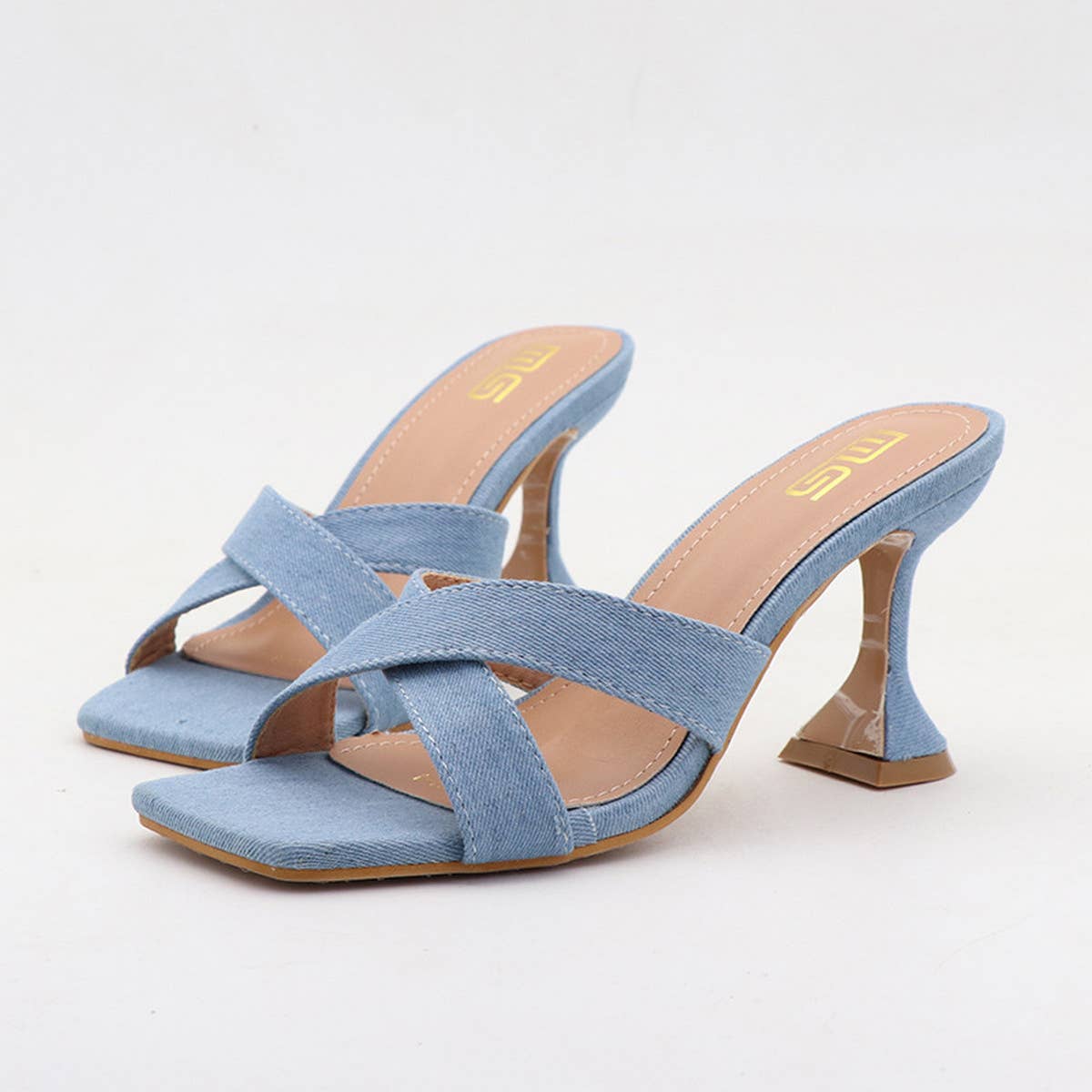 WOMEN VERSATILE OUTER WEAR HIGH HEEL SLIPPERS