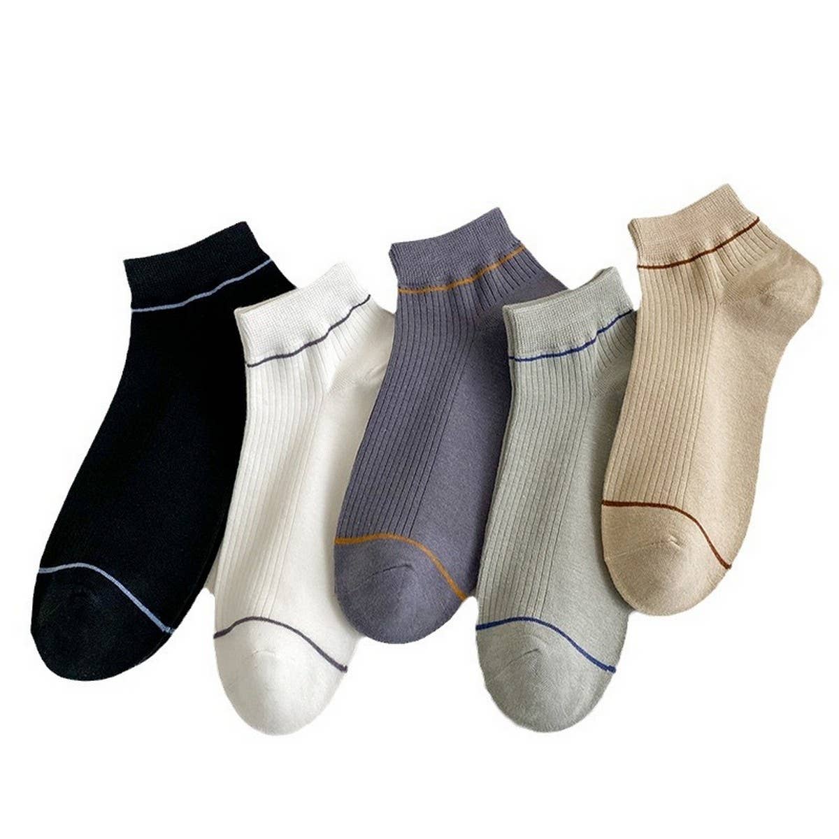 CWMS2459_NEW STYLE RIBBED STRIPED SIMPLE STRIPED SOCKS