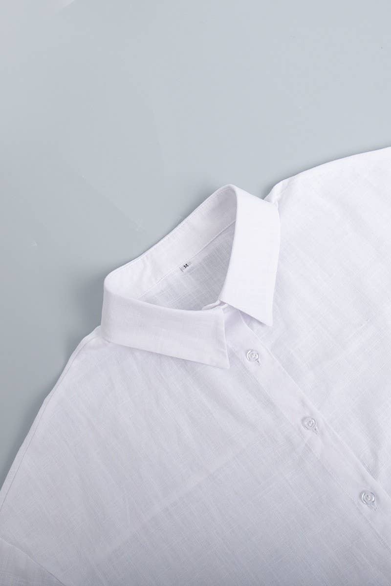 CWSTB1799_LOOSE COTTON SHIRT AND TROUSERS SET