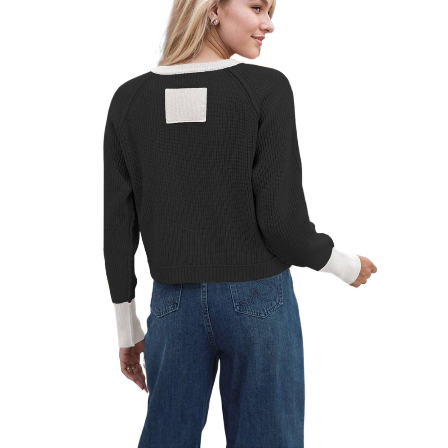 CREW-NECK SINGLE-BREASTED KNIT CARDIGAN COAT