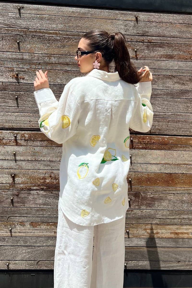 CWSTB1949_EMBROIDERED LONG SLEEVE SHIRT AND PANTS SET