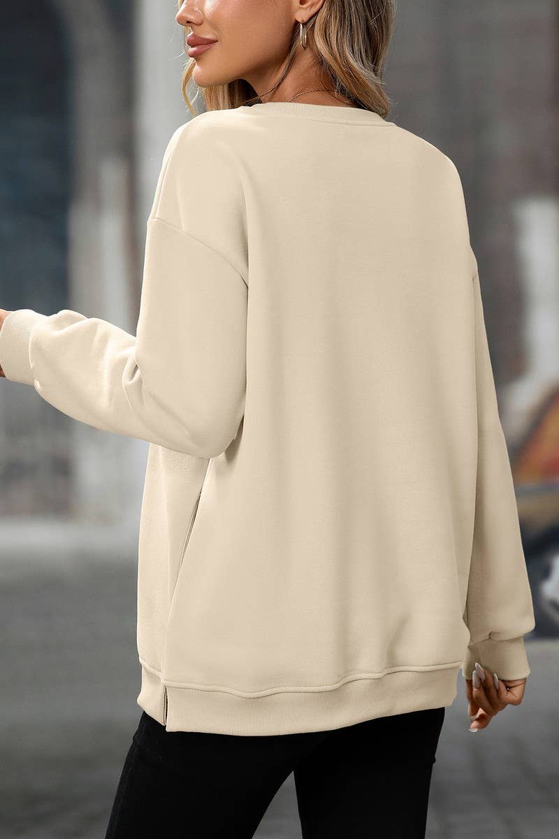 CWTBLL00831_SOLID COLOR CREWNECK PULLOVER SWEATSHIRT