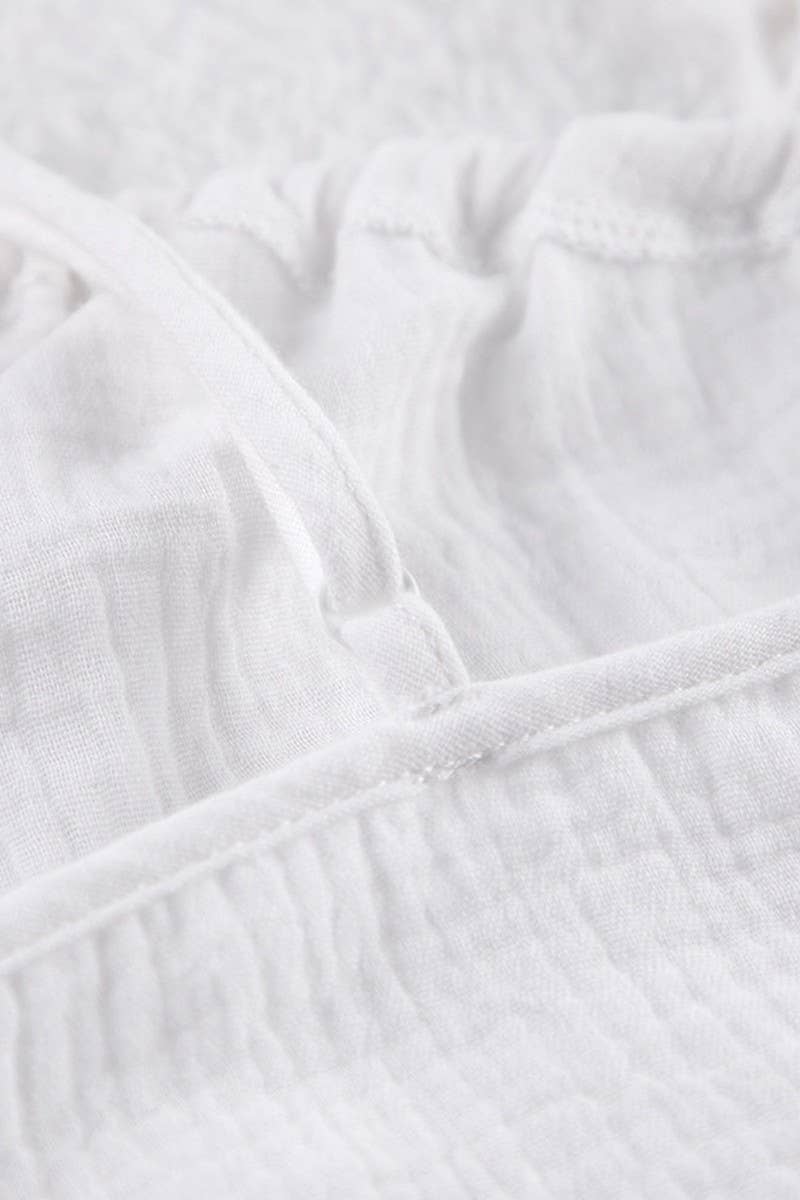 CWSPJ0050_SOLID COLOR COTTON HALTER  SHORTS PAJAMA SET