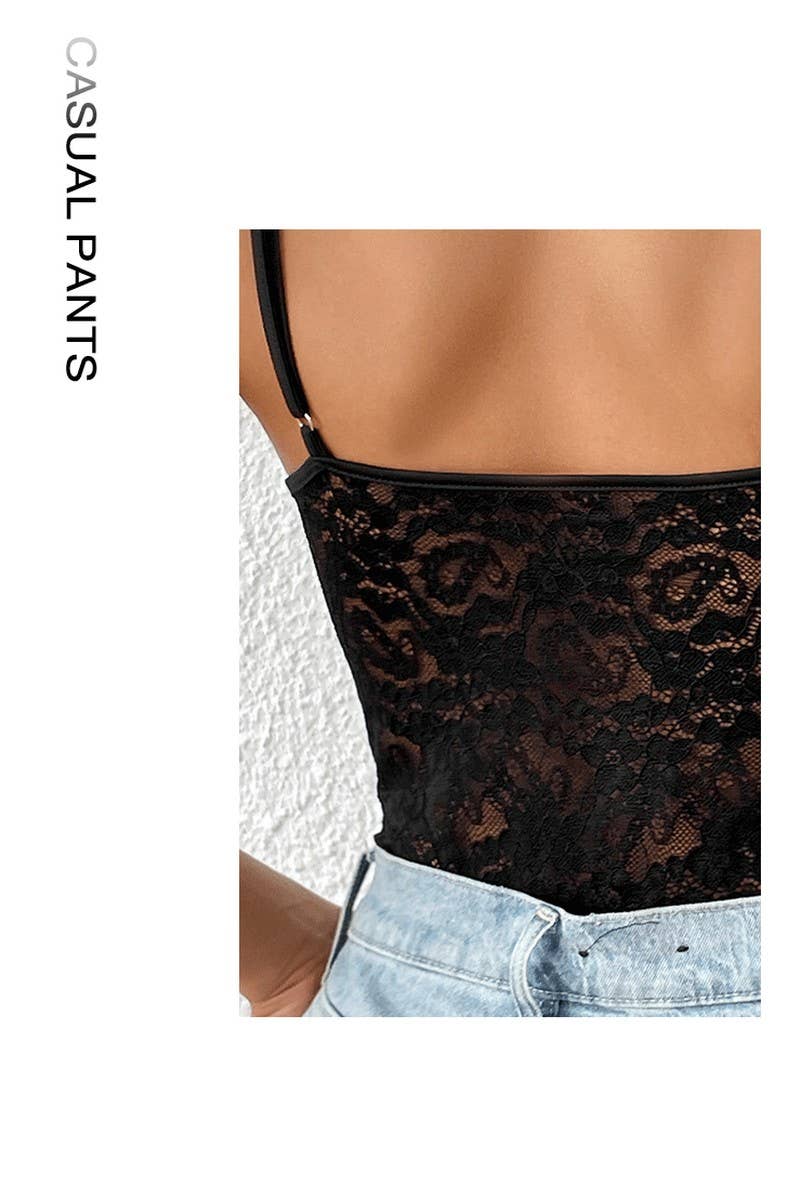 CWSBS0139_CAMISOLE LACE BODYSUIT