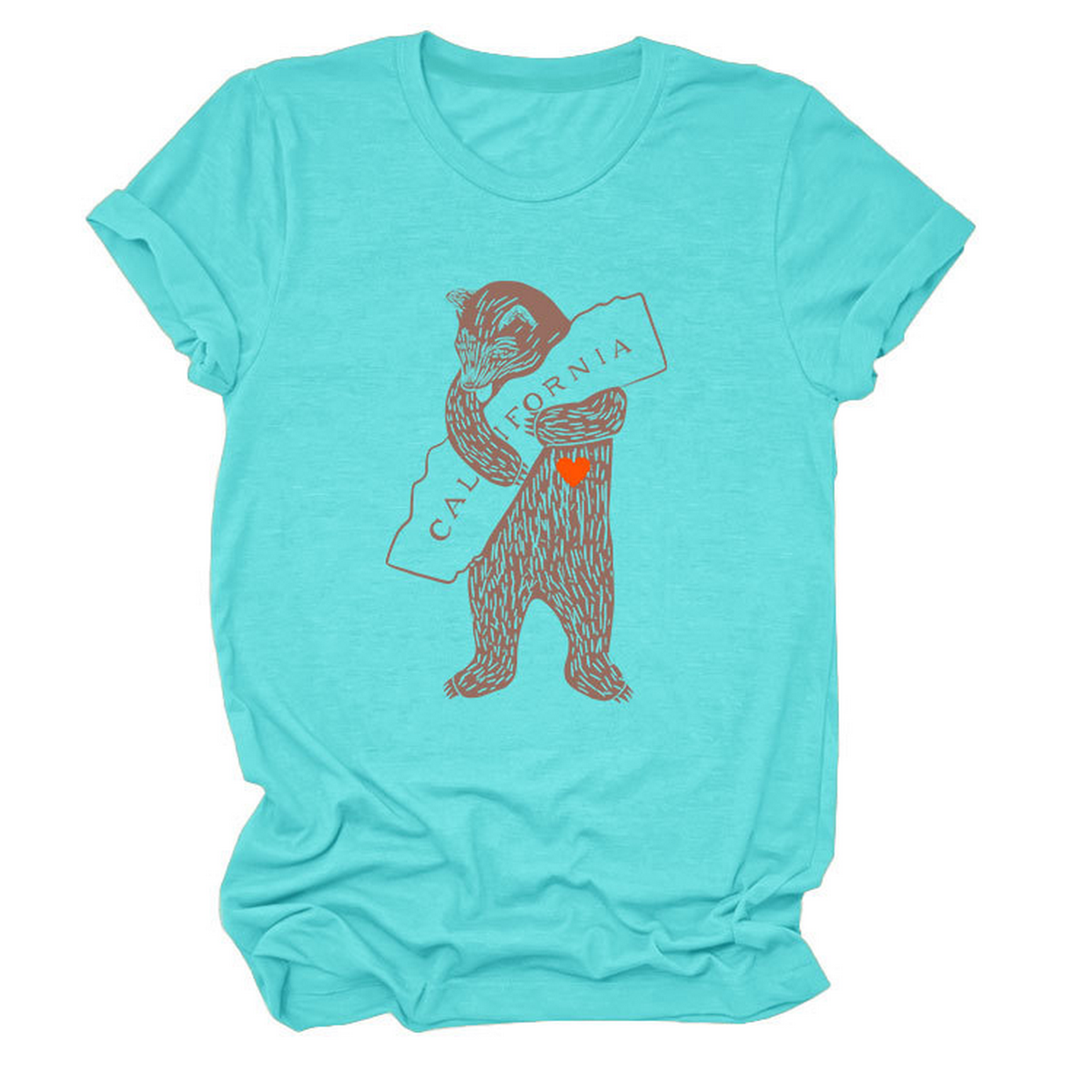 Funny Bear Short Sleeve T-Shirt for Her