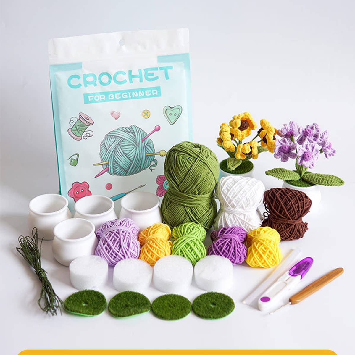 NEW DAISY POTTED HANDMADE DIY MATERIAL PACKAGE