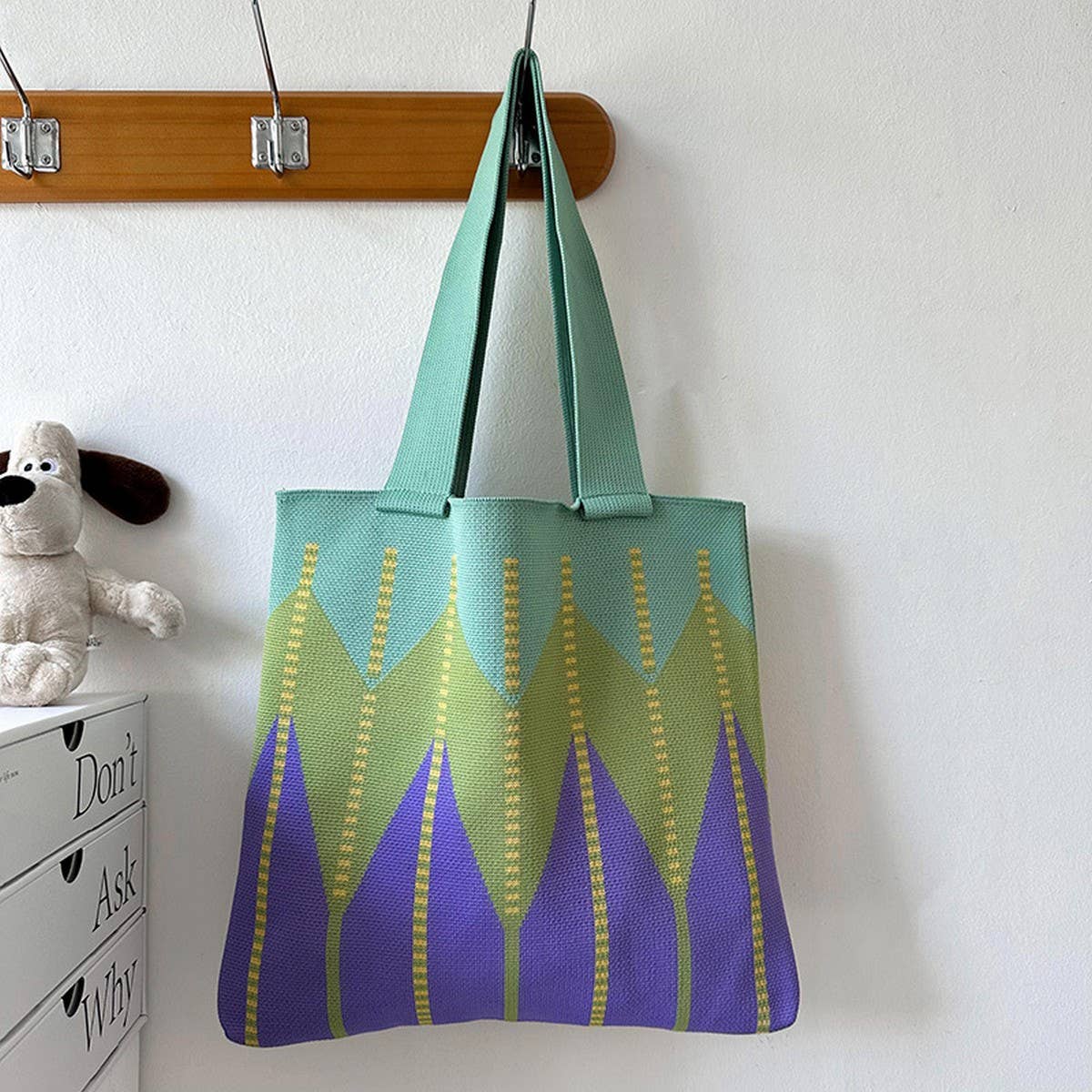 WOMEN LARGE CAPACITY WOVEN TOTE BAG_CWAB3082