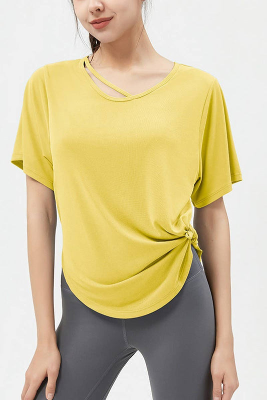 CWTBLL2941_LOOSE LONG SLEEVE YOGA WEAR FITNESS COVER UP