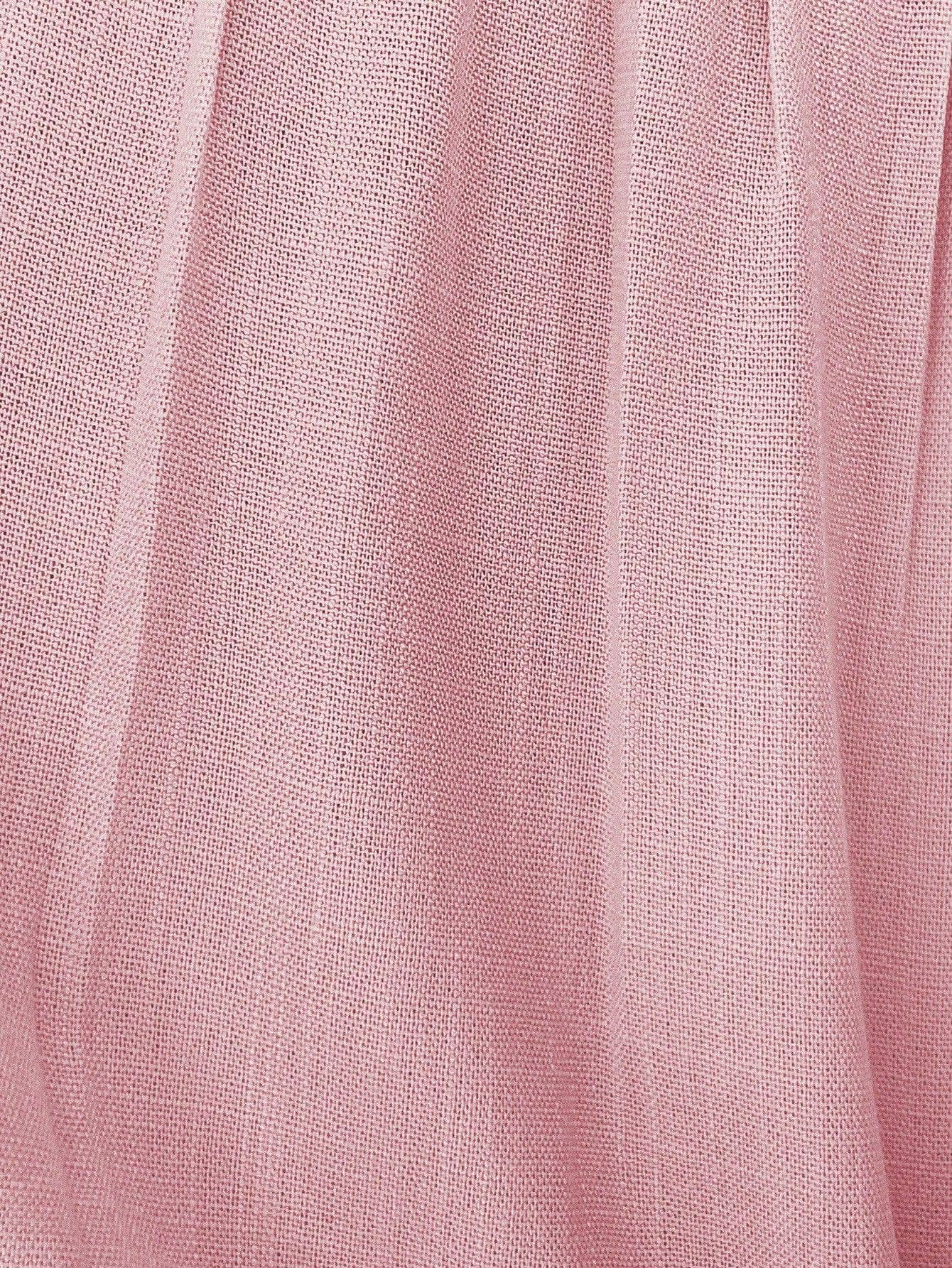 Cotton and linen patchwork lace round-neck top