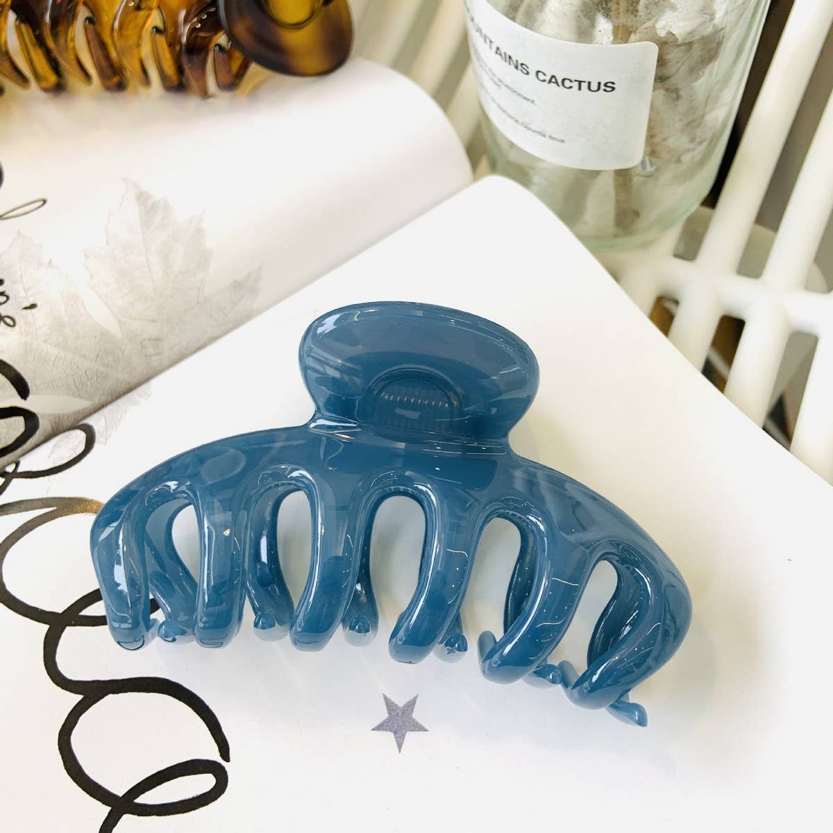 CWAHA1514_EXQUISITE SIMPLE LARGE HAIR CLAW CLIP