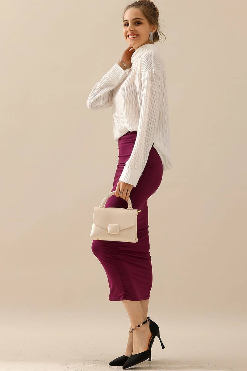 CWTTL1505_PLUS TURTLE HIGH NECK SWEATER KNIT TOP