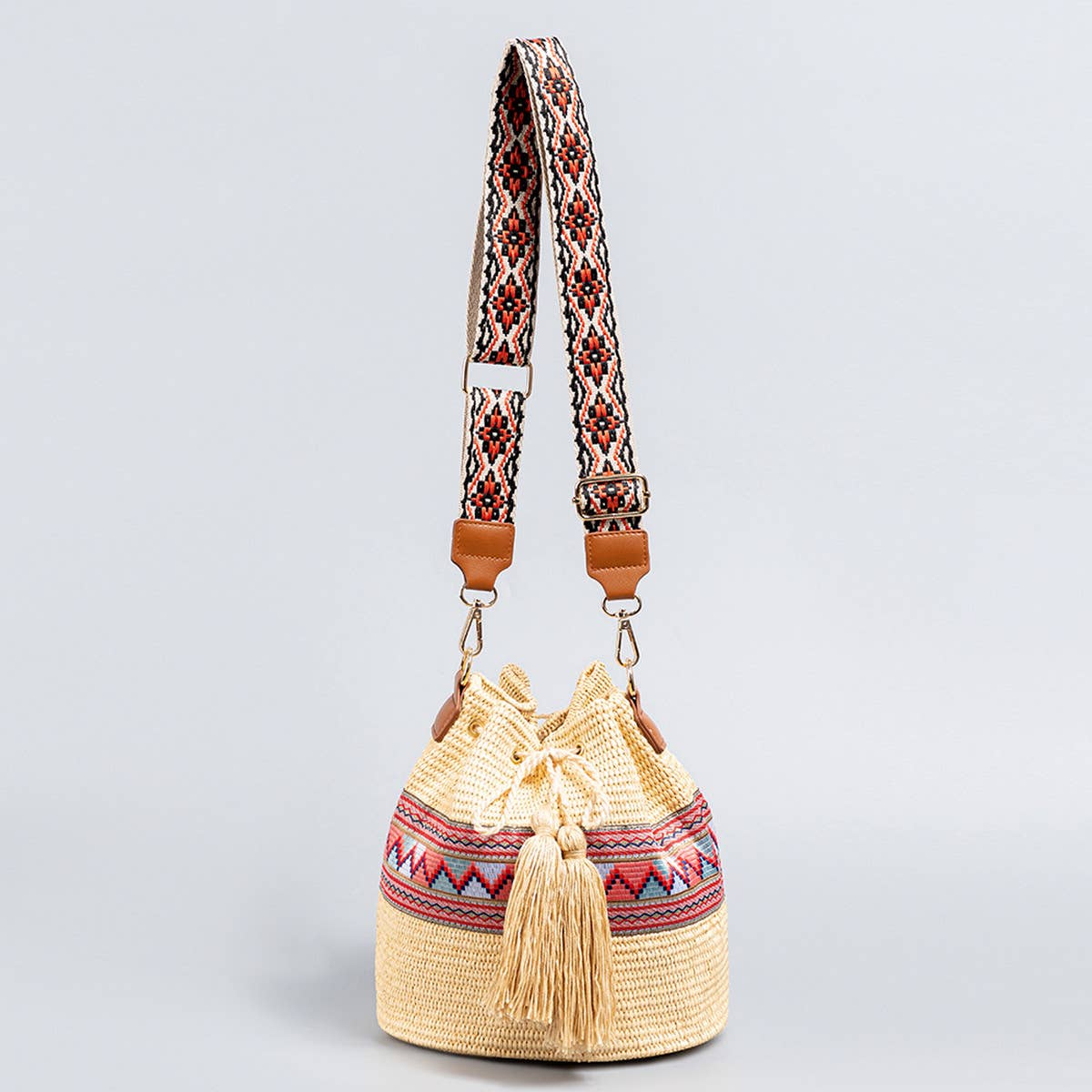 WOMEN EXQUISITE ONE-SHOULDER STRAW BAG_CWAB1994