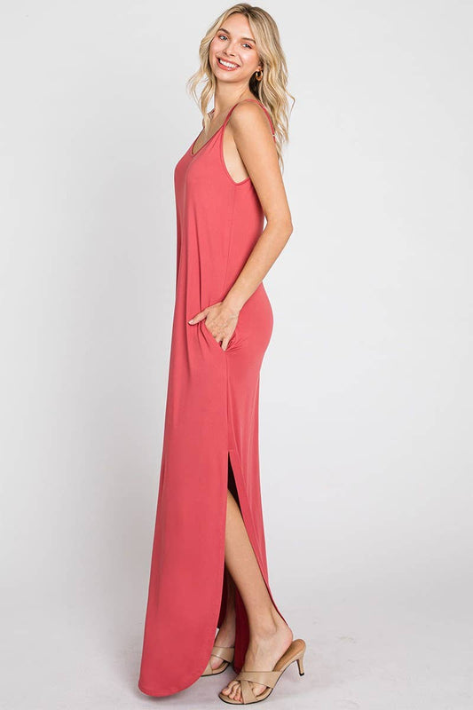 CWDMD813_CAMI MAXI DRESS WITH POCKETS