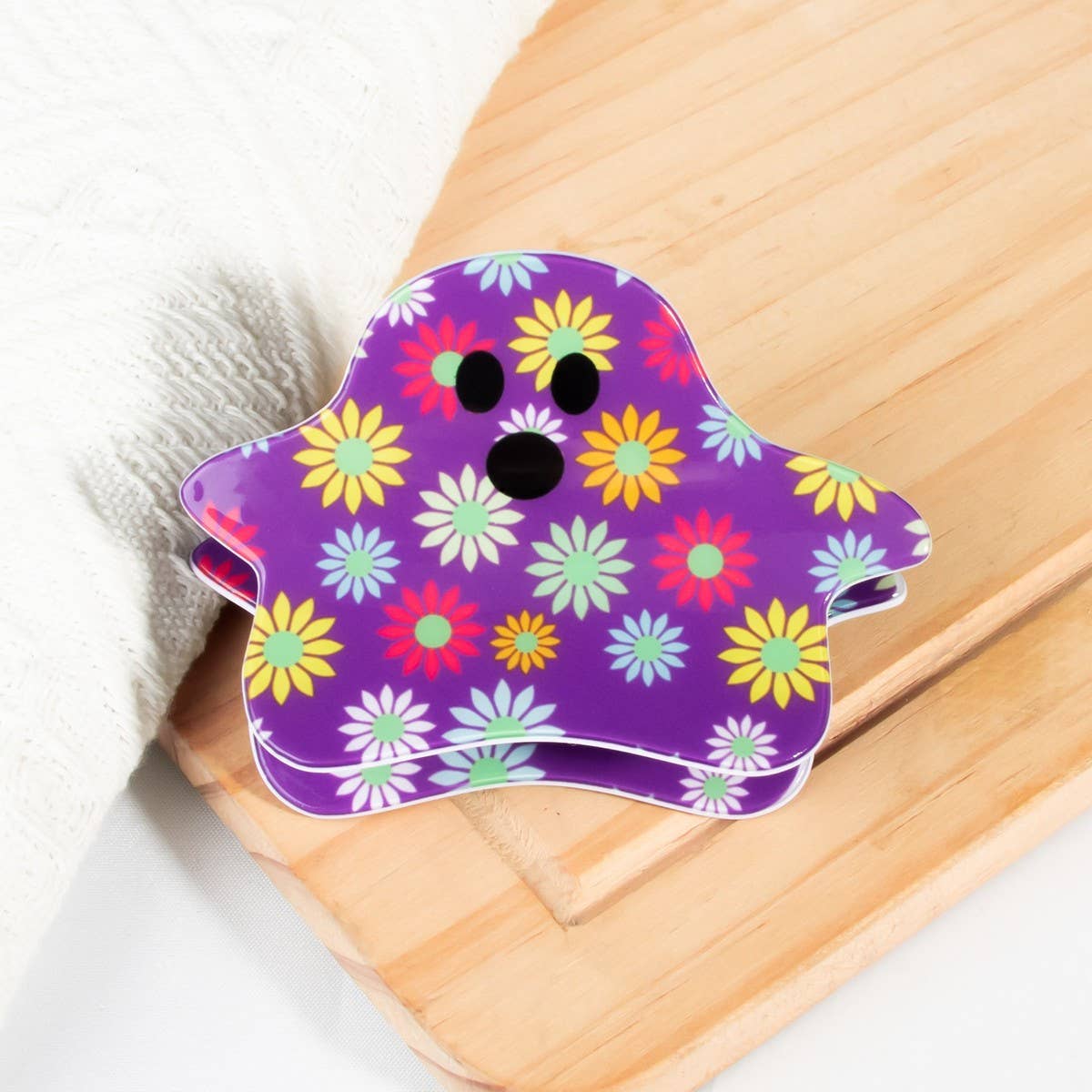 Halloween Ghost Hair Claw - Spooky Back Clip_CWAHA1451