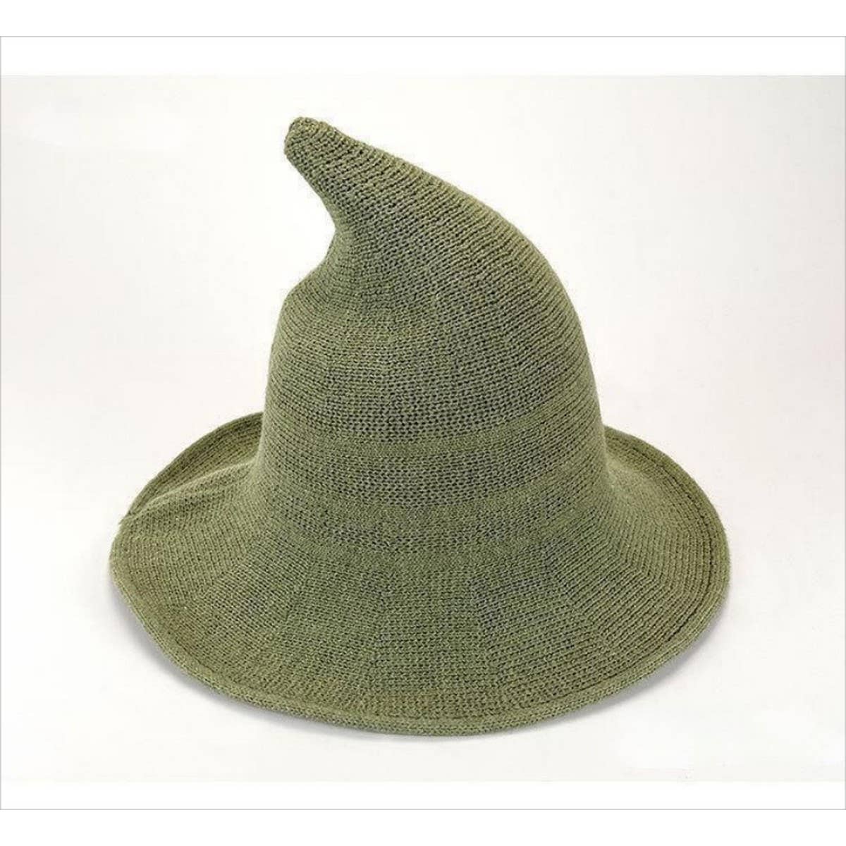 CWAH1677_Halloween Personality Knitted Hip Hop Witch Hat