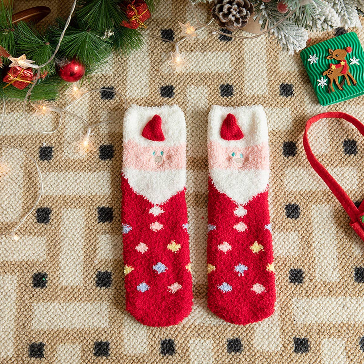 CWMS02732_KIDS FAMILY CHRISTMAS CREW SOCKS WINTER GIFT