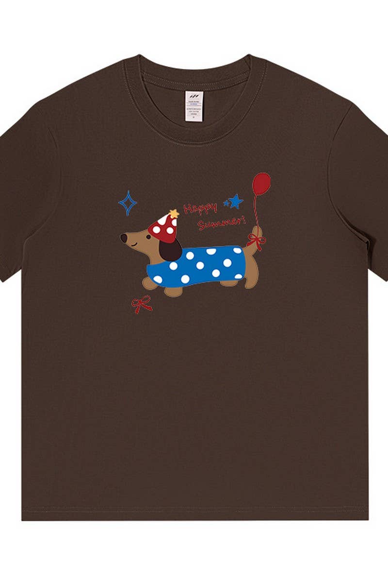 CWTTS1598_SUMMER AGE-REDUCING LAZY STYLE LOOSE T-SHIRT