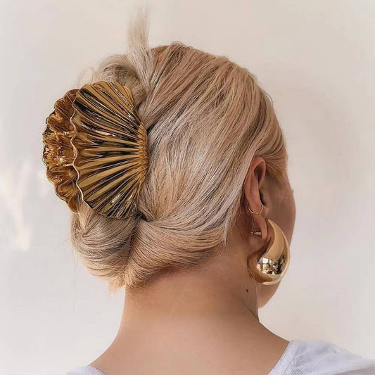 Floral Metal Geometric Hair Claw Clip ? Chic Style