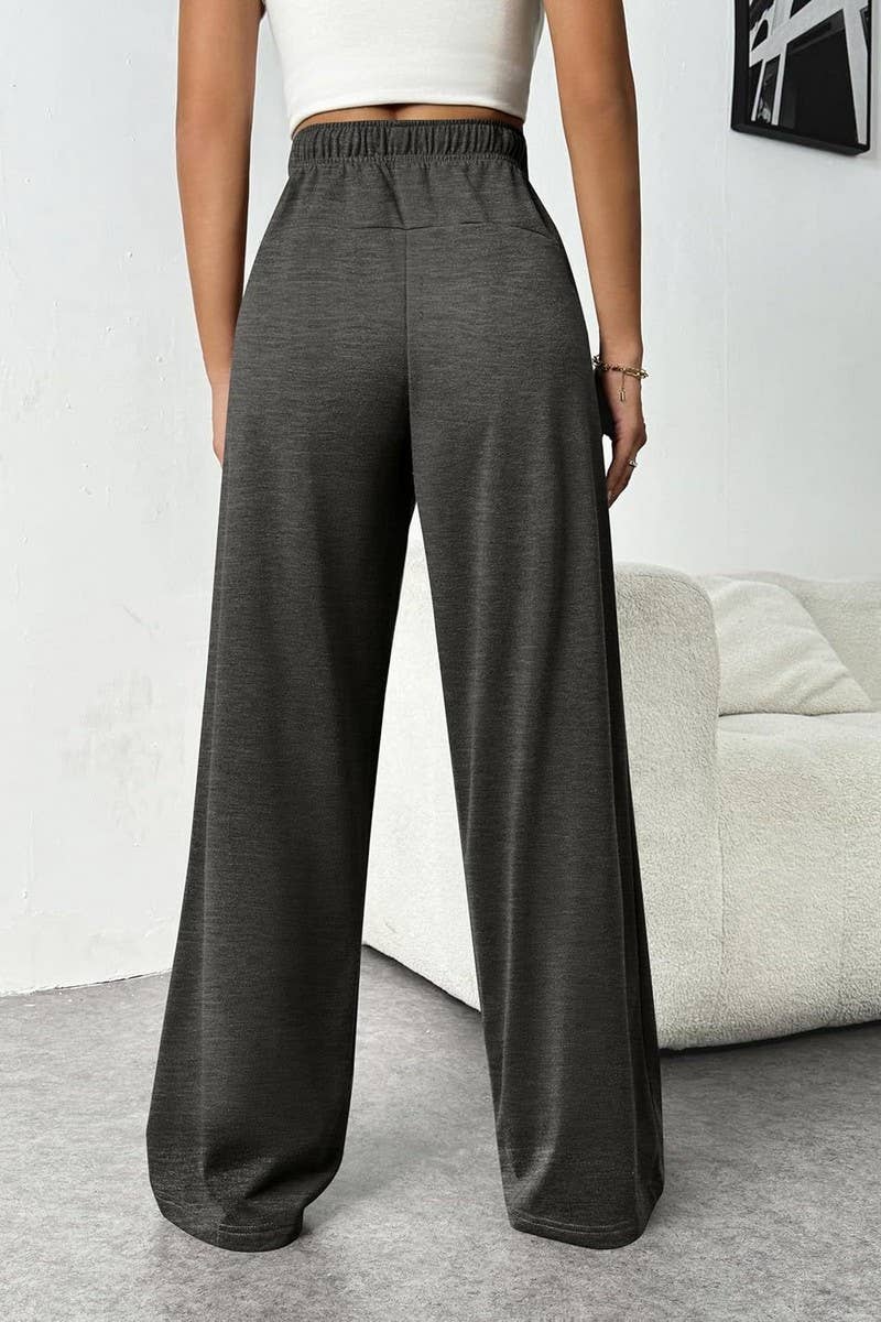 CWBLP1859_HIGH-RISE DRAWSTRING LOOSE WIDE-LEG SWEATPANTS