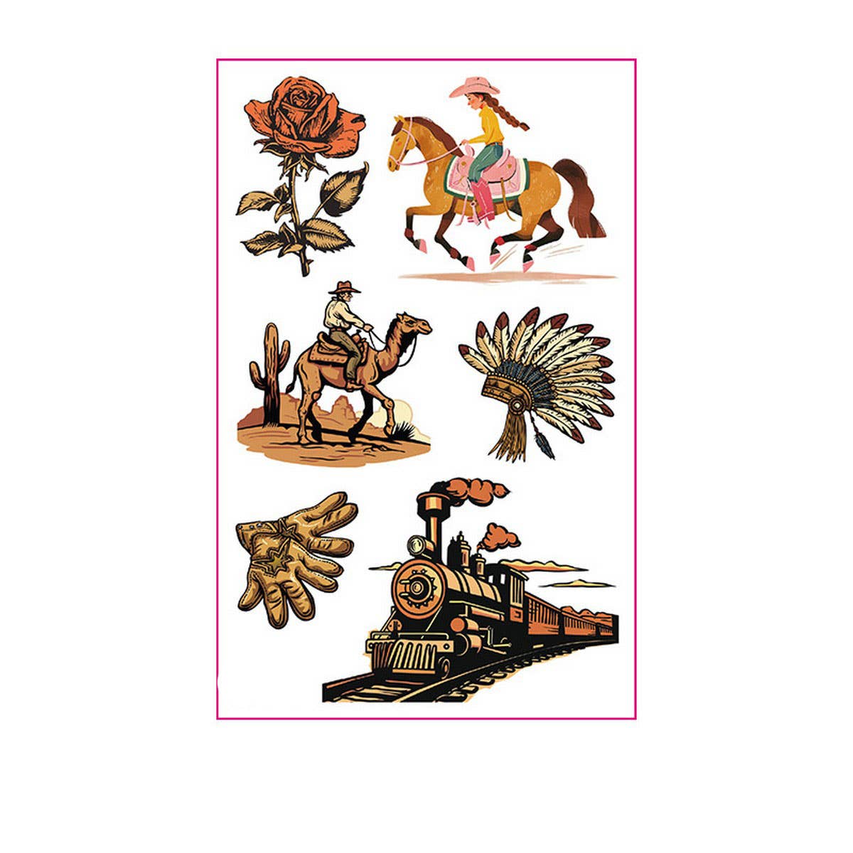 Cute Pink Western Tattoos ? Bachelorette Party