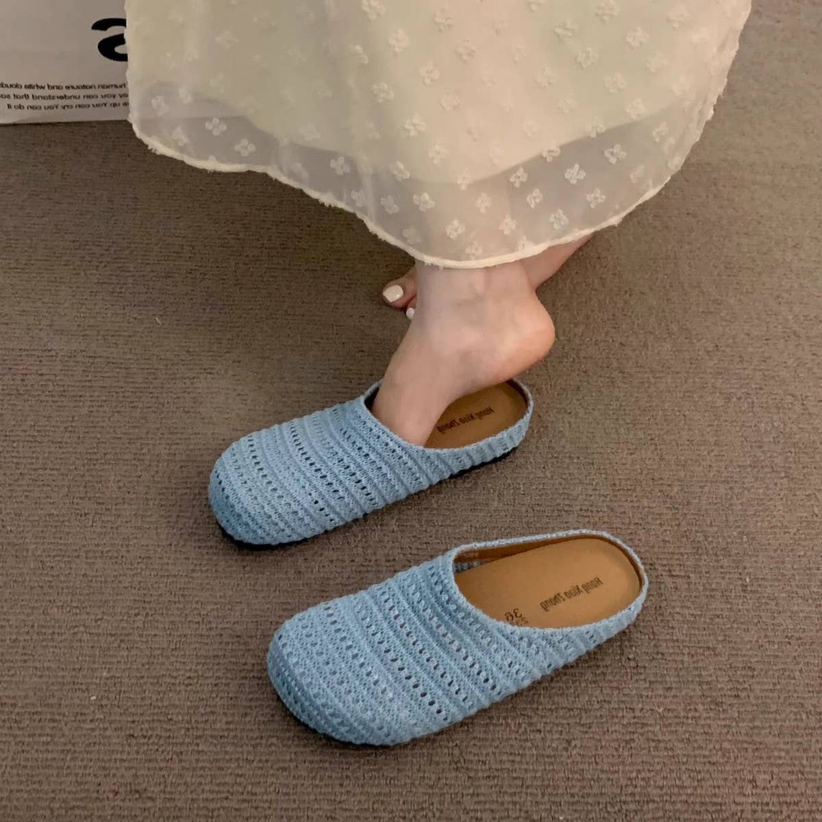 Thick Sole Bohemian Slip-On Clogs for Summer