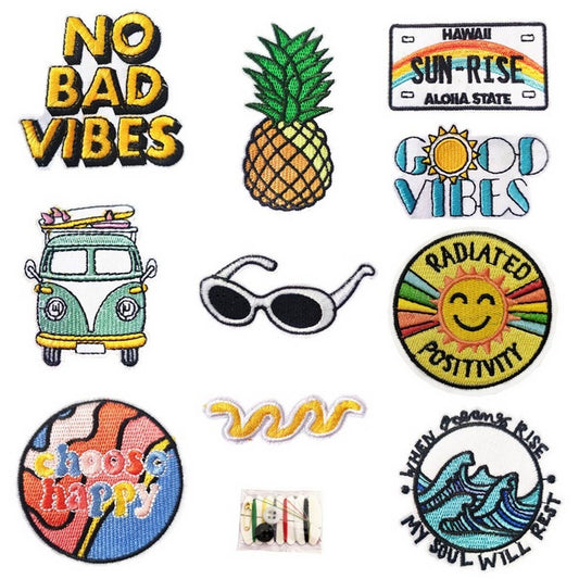 EMBROIDERED CARTOON PLANET EMBROIDERY PATCH