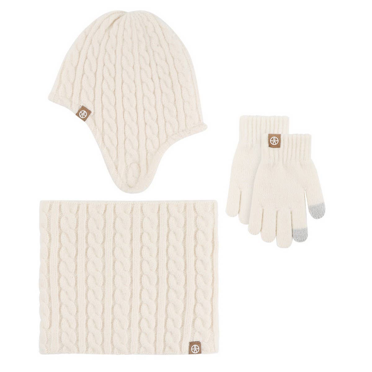 CHILDREN'S WINTER SCARF WARM THREE-PIECE SET